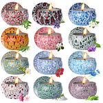 Scented Candles Gifts for Women, Candles for Home Scented, 12 Pack Soy Wax Christmas Candles Gifts Sets, Birthday Gifts for Women Best Friends Sister Colleague