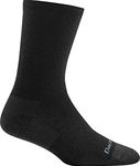 Darn Tough Women's Solid Basic Crew Lightweight Sock (Style 6012) - Black, Medium