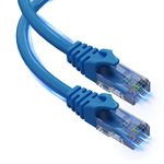 Ultra Clarity Cables Cat 6 Ethernet Cable 40 ft, Outdoor&Indoor 10Gbps Ethernet Cable, High Speed Cat6 Cable RJ45 LAN Internet Cable for Computer, Router, Modem, PS4/5, Xbox, Gaming - Blue