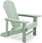 VonHaus Sage Green Adirondack Chair