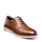 Nunn Bush Men's Griff Moccasin Toe Oxford Lightweight and Comfortable for All Occasions Leather Lace Up, Cognac, 11.5