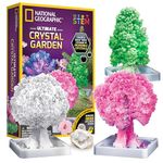 NATIONAL GEOGRAPHIC Craft Kits for Kids - Crystal Growing Kit - Grow a Crystal Garden in Just 6 Hours, Educational Craft includes Art Project, Geode, and STEM Learning Guide, Arts and Crafts for Girls