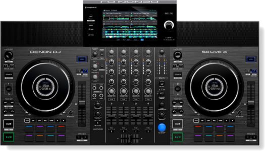 Denon DJ SC LIVE 4 Controller – 4-Deck Standalone, Black