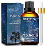 BURIBURI 100ML Patchouli Essential Oil, 100% Pure Undiluted Aromatherapy Patchouli Oil 3.38fl.oz for Soap, Candle Making, Massage, Diffuser, Humidifier (100 ml (Pack of 1), Patchouli)