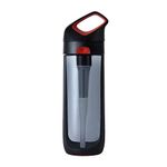 KOR Water Nava BPA Free Filter Hydration Vessel, Black/Red, 650ml