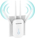 WONLINK WiFi Extender WiFi Booster/WiFi Range Extender WiFi Signal Booster for Home 1200Mbps Dual Band 5GHz 2.4GHz Internet Booster WiFi Repeater with Ethernet Port, WPS 1-Tap Setup