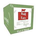 Pure & Natural Cow Ears for Dogs - Hypoallergenic Dog Chews, Low-Fat, Long Lasting, Natural Dog Treats for Large Dogs to Puppies over 8 Weeks - 1kg Bulk Box