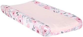 Bedtime Originals Blossom Watercolor Floral Changing Pad Cover - Pink/Gray