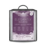 Slumberdown Elegantly Warm Heated Throw Blanket - Large Electric Blanket for Bed, Sofas & Settees, Fleece Blanket with 10-Heat Settings & Hourly Timer - Cosy & Snuggly, Washable, Pistachio (130 x 160)