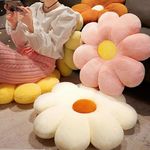 Afenau Flower Floor Pillow,2 Pcs Large Daisy Flower Shaped Floor Cushion,Plush Stuffed Seating Cushion,3D Flower Cute Seat Cushion Tatami Seating Pillow for Kids Bedroom Car Sofa Chair and Floor