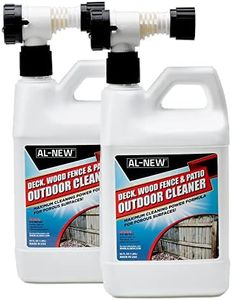 AL-NEW Outdoor Cleaner | Versatile Outdoor Cleaner 64oz Hose End Sprayer (Pack of 2) (Deck, Wood Fence, & Patio Outdoor Cleaner)