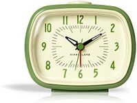 Kikkerland Retro Alarm Clock, Green