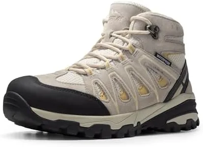 NORTIV 8 Women's Waterproof Hiking Boots Outdoor Trekking Camping Trail Hiking Boots Size 5 M US SNHB211W, TAUPE