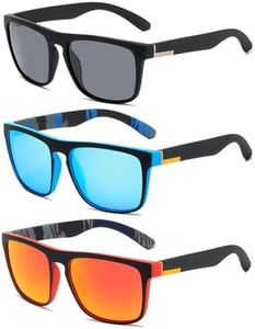 DKDDSSS 3 Pares Gafas de Sol Polarizadas, Gafas Polarizadas, Gafas de Sol Hombre Polarizadas, Gafas de Sol Polarizadas para Hombre Mujer, Gafas de Sol Mujer Polarizadas, Protección UV