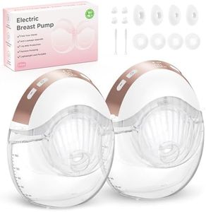 Jheppbay Tire Lait Electrique Main Libre – Tire-lait Électrique Portable, Installation Rapide en 5S, 3 Modes et 12 Niveaux, Sans BPA, Brides de 17/19/21/24mm (2 Pièces)