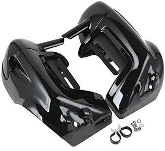 XFMT Vivid Black Lower Vented Leg Fairings Cap Glove Box Fits 1983-2013 Harley touring models FLT, FLHT, FLHTCU, FLHRC, Road King, Street Glide, Electra Glide, Ultra-Classic, Road Glide