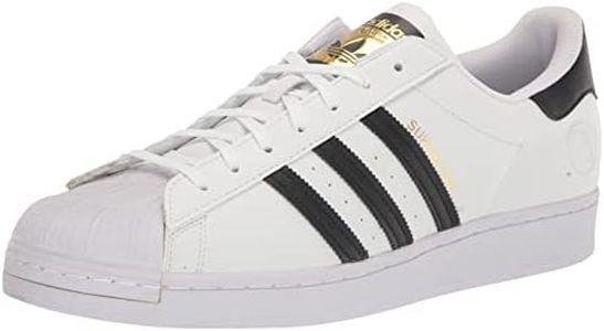 adidas Originals mens Superstar Sneaker, White/Black/White, 9.5 US