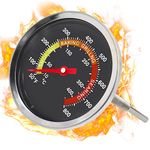 Stainless Steel Barbecue BBQ Smoker Grill Thermometer Temper