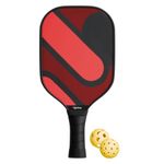 Lifelong Pickleball Paddle| Carbon Fiber T700 Surface| 19 mm Thickness| 2 Pickleball Balls & Paddle Cover Bag| Cushion Comfort Handle Grip| Durable Pickleball Paddle|Outdoor Game for Kids & Adults