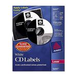 Avery CD Labels, White Matte, 250 CD Labels and 500 Case Spine Labels (5697)