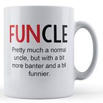 Father Fox - Uncle, Banter, Funcle - Funny Uncle Gift Mug, Ceramic, 11fl.oz.