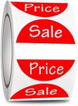 2 Rolls Sale Price Stickers 1" Roun