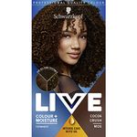 Schwarzkopf LIVE Colour + Moisture Cocoa Crush M06, Colour Nourishing Brown Hair Dye with moisturising serum, Long Lasting Hair Colour for stronger hair