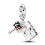 Gavel Hammer Codex Charm for Bracelets Necklaces Sterling Silver, Dijes para Pulseras Bisuteria Pendants Beads DIY Charm Jewelry Gifts for Women and Her Lawyer Judge Auction Court Student Gift