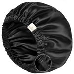 Satin Bonnet Silk Bonnet Sleep Cap for Women - Extra Large Reversible Adjustable Satin Cap Sleeping Curly Natural Hair