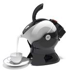 Uccello Electric Safety Kettle | Black Tipper Base Included | Effortless Pour Every Time | Daily Living Drinking Aid For Disabled and Seniors | 1.5 Liters | Black and White