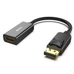 BENFEI Displayport to HDMI Adapter, Dp(Display Port) Male to Hdmi Female Converter with Audio for Lenovo, Dell, HP, Asus and other brand(Dp to Hdmi)