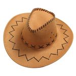 V3E Cowboy Hat for Men & Women (Cream)