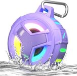 EBODA Bluetooth Shower Speaker, IP67 Waterproof Portable Wireless Small Speakers, Floating, 24H Playtime for Home, Beach, Pool, Kayak, Hiking, Boat Accessories, Gifts for Women, Girls - Purple