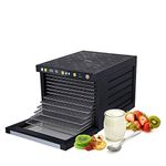 BioChef Savana Food Dehydrator with 6, 9 or 12 Stainless Steel Trays, Timer & Preset Drying Modes (6 Tray)
