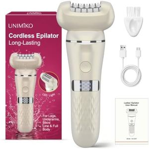 UNIMIKO Cordless Epilator for Women, Wet & Dry for Legs, Face & Body