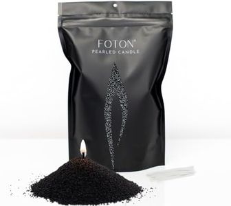 Foton Pearled Candle Sand 16Oz Refill Bag, Black Unscented