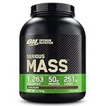 Optimum Nutrition Serious Mass Protein Powder with Creatine, Glutamine, 25 Vitamins & Minerals, High Calorie Mass Gainer, Chocolate Flavour, 8 Servings, 2.73kg, Packaging May Vary