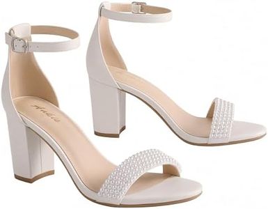 Ankis Heels for Women Open Toe Ankle Strap Chunky Heel Sandals 2.75 Inch