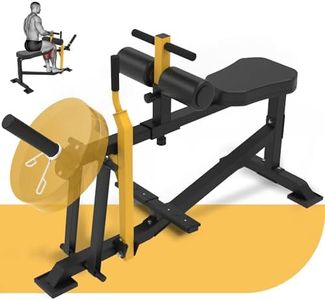 Calf Raise Machine Home Gym: Calf Machine Seated Calf Raise Machine Adjustable Calf Workout Machine Leg Raise Machines Exercise Equipment Plate Loaded Yellow