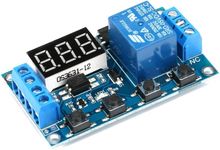 JESSINIE DC 6-30V Timer Delay Triggered Relay Module 1 Channel Way 5V Multifunction Switch Control Relay Cycle Timer Digit LED Display Micro USB