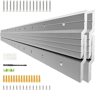 Simfelice French Cleat Hanger Heavy Duty 30 Inch Aluminum Z Bar Clips for Hanging Mirrors, Pictures, Whiteboards, Shelves, and More - Interlocking Wall Mirror Mounting Hardware 200 lbs Picture Hanger