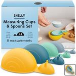 OTOTO Measuring Spoons Set - Teaspoons for Dry & Liquid Ingredients, BPA-free & Dishwasher Safe, Funny Gifts, Baking Accessories, Unique Kitchen Gadgets (Shelly)