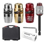 Electric Wire Strippers Cable Stripping Tool，Automatic Stripping Machine for Quickly Cutter Wire Use Hand Electric Drill, Portable Aluminum Alloy Electrician Fast Peeling Tools (SET-3PC)