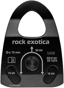 Rock Exotica P22-B Machined Rescue Pulley - Heavy Duty CNC-Machined Single Pulley for Rescue, Rope Access, and Rigging - High Strength 7075 Aluminum Construction