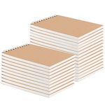 MUKCHAP 25 Pack A6 Spiral Bound Sketchbook, 4x6 Inch Sketch Pads with 60 Sheets/120 Pages for Drawing, Painting