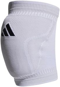adidas Unisex-Adult Primeknit Volleyball Kneepads, White/Black, Large