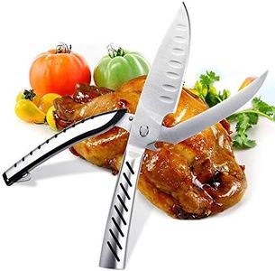 AlfaView Heavy Duty Kitchen Scissors, Detachable Scissors/Knife, Sharp Multifunctional Stainless Steel Kitchen Shears, for Cutting Chicken, Bones, Fish, Meat, Vegetables, Nuts | Dishwasher Safe …