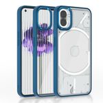 Pikkme Back Cover | Electroplated Crome Metal Ring | Full Camera Protection | Raised Edges | Super Soft Side TPU | Bumper Case for Nothing Phone 1 (Indigo)