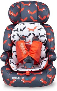 Cosatto Zoomi Group 1/2/3 Car Seat, 9-36kg – Charcoal Mister Fox