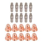 Plasma Torch Accessories Cutting Nozzle Tool 10Pcs PR0110 Electrode and 10Pcs PD0116-08 Nozzles, Welding Machine Electrode Consumables